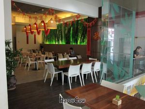 Restaurant setting at Woods Bio Marche in Kuala Lumpur