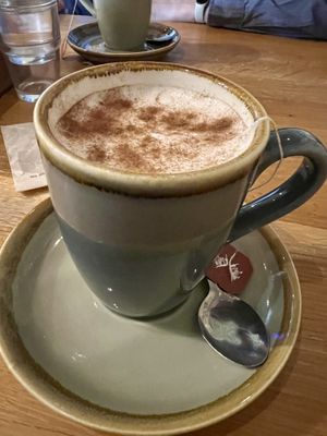 Chai latte   at Phoenix Café in Findhorn