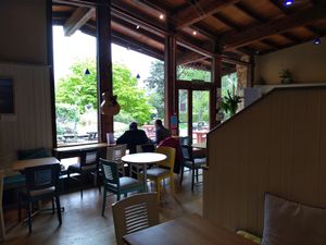 Inside at Phoenix Café in Findhorn