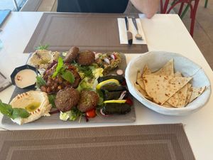 Vegan platter for 2 at Byblos in Mellieha