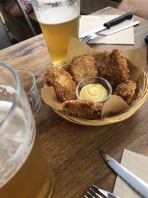 Veggets with mustard at Psychédélice in Saint-julien-en-born