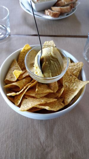 Glace au curry... So delicious! at Psychédélice in Saint-julien-en-born