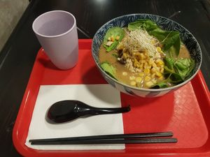 Sapporo rameb at REDWHITE BONELESS RAMEN - Boston in Boston