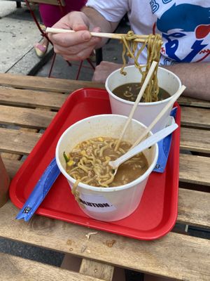 Dragon breath and zen ramen  at REDWHITE BONELESS RAMEN - Boston in Boston