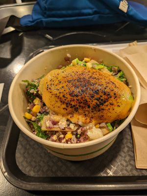 Rice bowl at REDWHITE BONELESS RAMEN - Boston in Boston