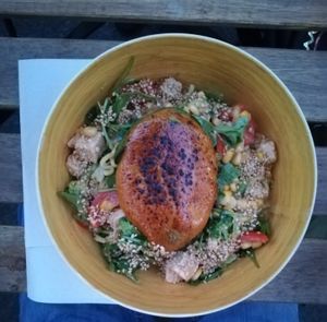 Zen bowl at REDWHITE BONELESS RAMEN - Boston in Boston