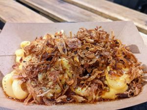 Spicy Mac at REDWHITE BONELESS RAMEN - Boston in Boston