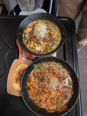 Top:Masterpiece, bottom:dragon  at REDWHITE BONELESS RAMEN - Boston in Boston