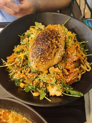 Ramen without broth at REDWHITE BONELESS RAMEN - Boston in Boston