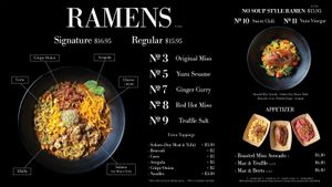 Menu at REDWHITE BONELESS RAMEN - Boston in Boston