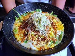 Miso soup signature ramen at REDWHITE BONELESS RAMEN - Boston in Boston