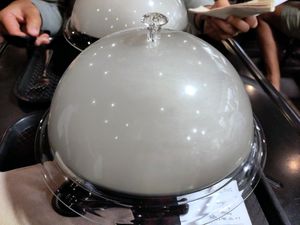 Signature smoking process at REDWHITE BONELESS RAMEN - Boston in Boston