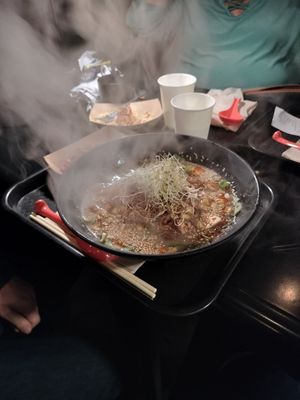 Yuzu Sesame after lid at REDWHITE BONELESS RAMEN - Boston in Boston