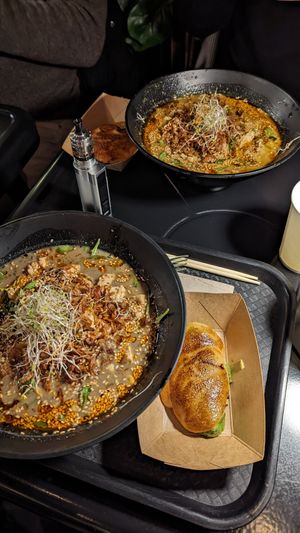 it was perfectly hot! 🥰 at REDWHITE BONELESS RAMEN - Boston in Boston