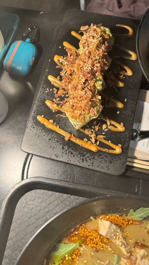 Miso avocado sushi  at REDWHITE BONELESS RAMEN - Boston in Boston