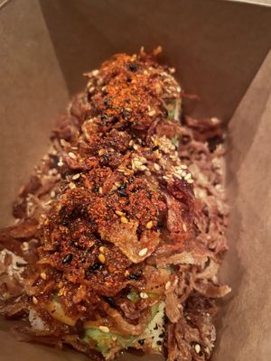 Spicy roasted miso avocado roll  at REDWHITE BONELESS RAMEN - Boston in Boston