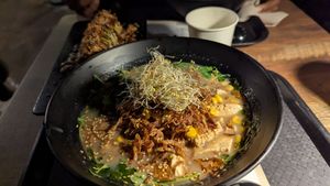 Truffle ramen at REDWHITE BONELESS RAMEN - Boston in Boston