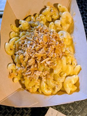 Mac and cheese at REDWHITE BONELESS RAMEN - Boston in Boston