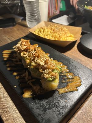 Sushi and Mac & Cheese  at REDWHITE BONELESS RAMEN - Boston in Boston