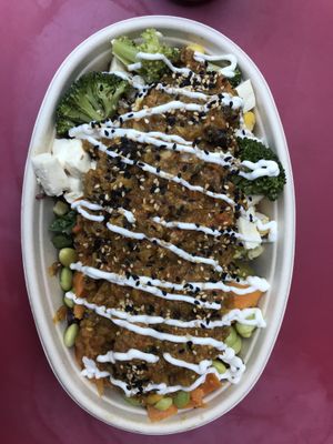 Monk bowl! at REDWHITE BONELESS RAMEN - Boston in Boston