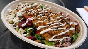 Monk bowl at REDWHITE BONELESS RAMEN - Boston in Boston