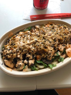 Create your own udon bowl at REDWHITE BONELESS RAMEN - Boston in Boston