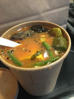 Forbidden Broth Udon soup at REDWHITE BONELESS RAMEN - Boston in Boston