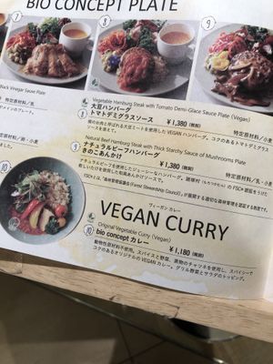 New vegan items at gelato pique bio concept cafe  at Pique Cafe in Tokyo