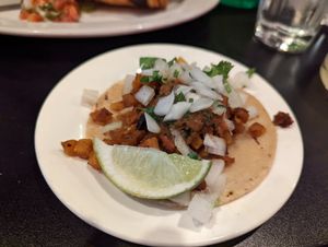 Street taco with squash at Jefe's in Longmont
