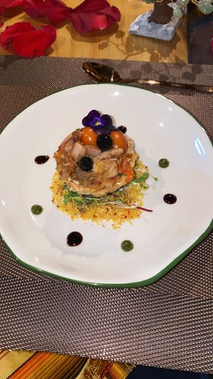 Yuca bruschetta  at The Culinary Alchemists in Nuevo Arenal