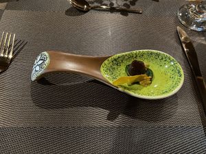 Amuse bouche at The Culinary Alchemists in Nuevo Arenal