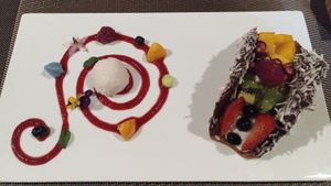 dessert taco at The Culinary Alchemists in Nuevo Arenal