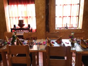Dining room at The Culinary Alchemists in Nuevo Arenal