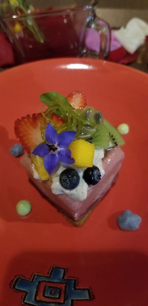 Tastes like a frozen blueberry pie exploded in your mouth!  at The Culinary Alchemists in Nuevo Arenal