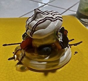 Second Dessert again--vegan merangue! at The Culinary Alchemists in Nuevo Arenal