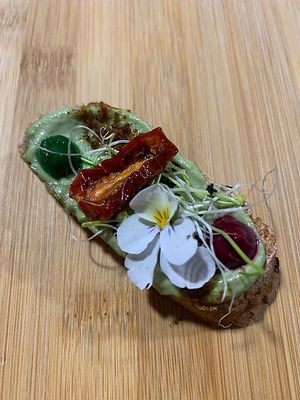 First course--these courses may be out of order. at The Culinary Alchemists in Nuevo Arenal