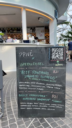 Vegan specials   at SIN - Prive - Jewel  in East Singapore