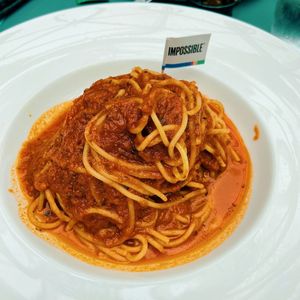 Impossible meatballs and spaghetti   at SIN - Prive - Jewel  in East Singapore