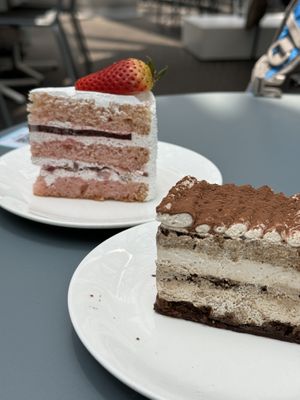 Tiramisu and strawberry cake   at SIN - Prive - Jewel  in East Singapore