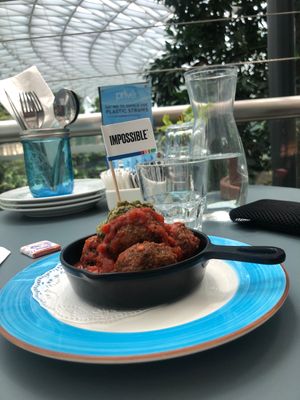 Impossible meatballs at SIN - Prive - Jewel  in East Singapore