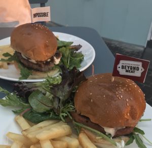 Plant based burgers at SIN - Prive - Jewel  in East Singapore