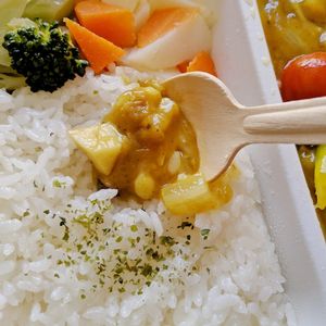 可以吃到很多蔬菜的野菜咖哩 at Makarimo Curry in Kyoto