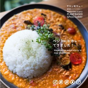 Vegan Soymeat curry at Makarimo Curry in Kyoto