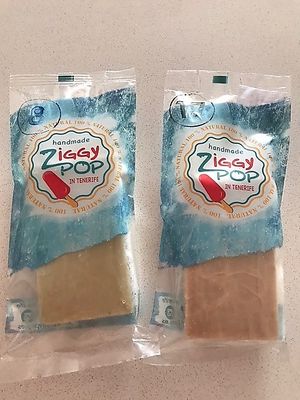 Just two I chose, pistachio and hazelnut. at Ziggy Pop in Tenerife