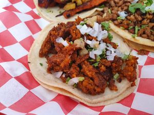 Taco de Chorizo at Fritxs in Playa Del Carmen