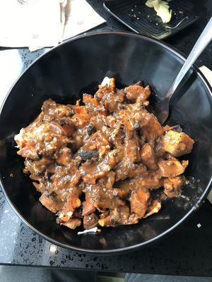 Sweet potato poutine at Copper Branch - St Roch in Quebec