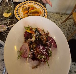 Amazing blend of veges, each prepared with care. Mani choices. at Baka d'busk in Copenhagen