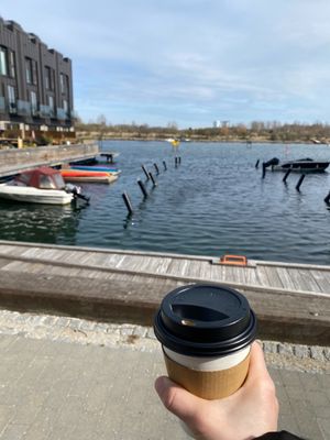 coffee at Yum Yoga & Café in Copenhagen