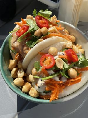 Bao jackfruit   at Yum Yoga & Café in Copenhagen