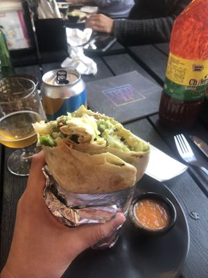 The normal vegan burrito  at Tacopop in Copenhagen